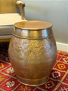 Banco - Alumínio- Cobre - Garden Seat - Arabesco
