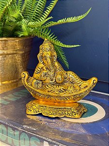 Ganesha Decorativa - Metal - 14CM