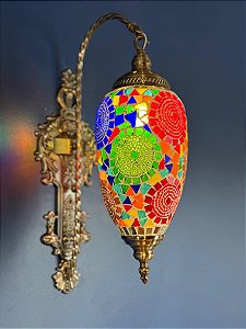 Arandela Turca - Bivolt - Colorida