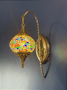 Arandela Turca - Bivolt - Médio - Colorida