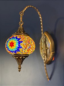 Arandela Turca - Bivolt - Médio - Colorida