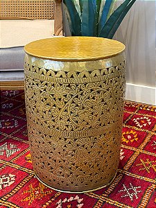 Banco - Alumínio - Ouro Velho - Garden Seat