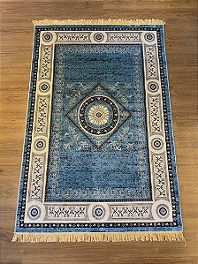 Tapete - índia - 2,0x1,40 - Azul Claro