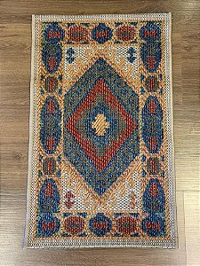 Tapete - Egito - 0,50x0,80 - Vermelho e Azul