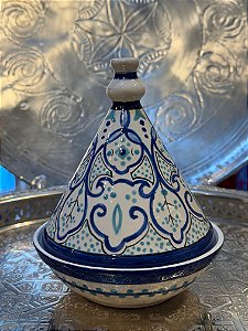 Tagine Saleiro - Modelo Marrocos - Azul
