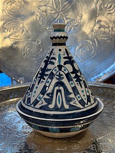 Tagine Saleiro - Modelo Marrocos - Azul