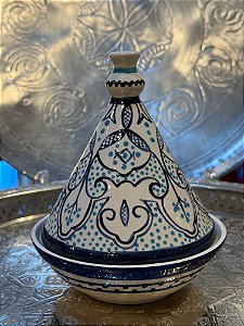 Tagine Saleiro - Modelo Marrocos - Azul
