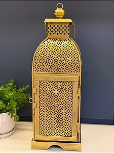 Lanterna - Metal - Dourada - 62CM