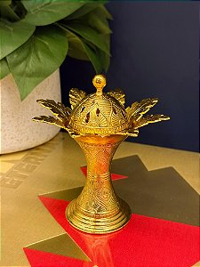 Incensário Metal Dourado