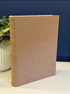 Livro Caixa Decorativo - Couro Sintético - Fendi