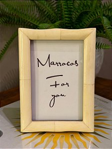 Porta Retrato - Foto 10X15 - Osso - Bege