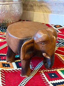 Banqueta Elefante Mini - Madeira Maciça - 18cm