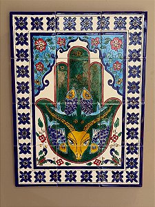 Quadro Azulejo - Colorido - Sem Moldura