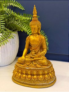 Buda - Resina - Dourado