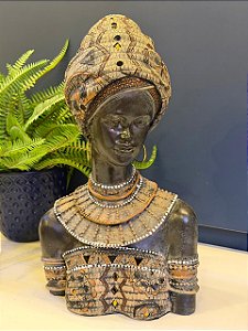 Africana - Decorativa - Resina - 39CM