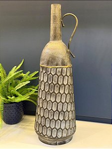 Vaso - Metal - Grafite - 65CM