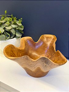 Centro de Mesa - Madeira Maciça - 35CM