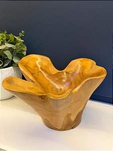 Centro de Mesa - Madeira Maciça - 37CM