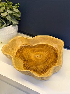 Centro de Mesa - Madeira Maciça - 38CM