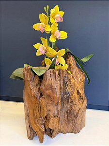 Escultura Tronco - Cachepot - Decorativo