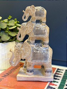 Trio Elefante - Decorativo - Resina