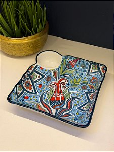 Petisqueira - Cerâmica - Colorido