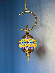 Luminária de Teto Turca Colorido M