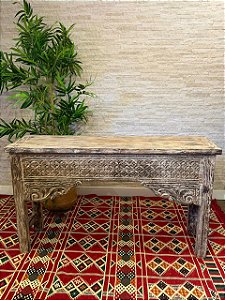 Aparador - Mesa - Madeira Entalhada - Pátina