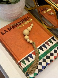 Colar Decorativo - Madeira e Sisal