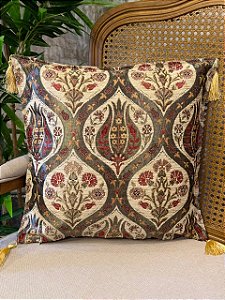 Capa Para Almofada - Jacquard - Tassel - Off White