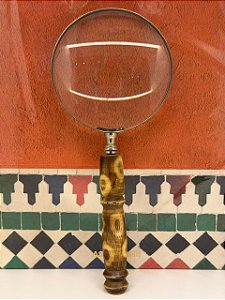 Lupa de Aumento - Metal - Chifre