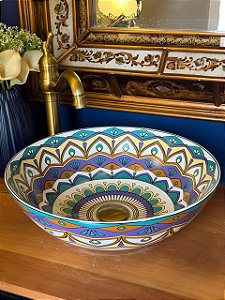 Cuba Sobrepor - Arabesco - Branco e Colorido