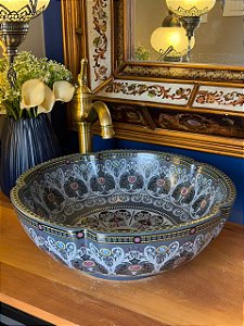 Cuba Sobrepor - Arabesco - Cinza