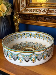 Cuba Sobrepor - Mandala - Branco e Colorido