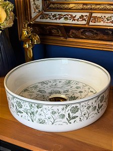 Cuba Sobrepor - Flores - Branco e Verde