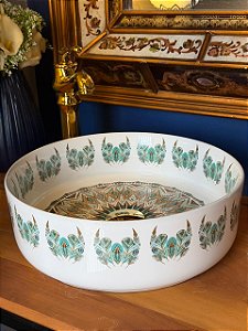 Cuba Sobrepor - Mandala - Branco e Colorido