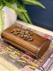 Caixa Decorativa - Porta Jóias - Madeira - 20x10