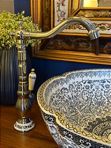 Torneira Premium - Prateada - Para Cubas