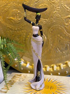 Africana - Decorativa - Resina - 33CM