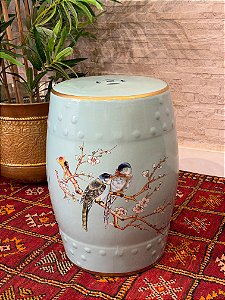 Seat Garden - Banco - Cerâmica - Flores - Turquesa