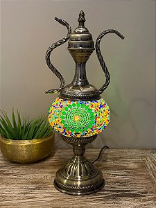Luminária Turca Ânfora Tamanho M Colorida