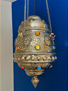 Luminária de Teto Metal Prata