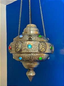 Luminária de Teto Metal Prata