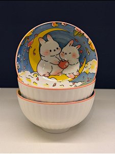 Bowl - Cerâmica - Colorido - Tamanho Médio