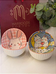 Kit 4 Bowls - Cerâmica - Colorido