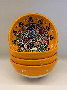 Bowl - Cerâmica - Turquia - Tamanho Médio - Amarelo e Colorido