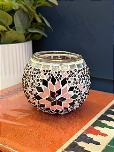 Porta Vela - Turco - Roxo e Rosa