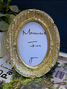 Porta Retrato - Resina - Foto 10 x 15 - Dourado