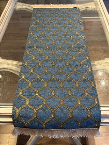 Caminho de Mesa em Jacquard - Azul