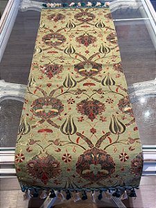 Caminho de Mesa em Jacquard - Verde